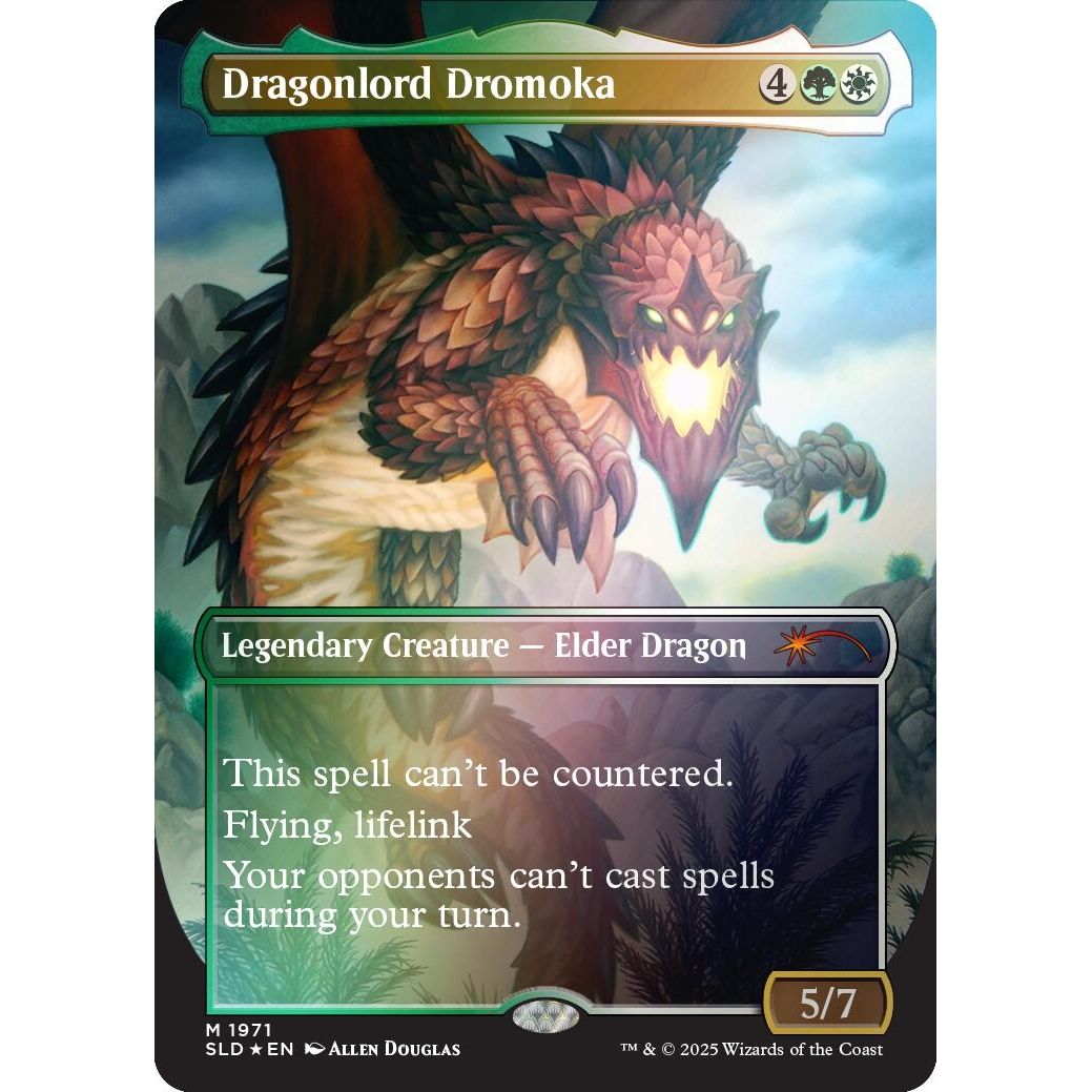 Image for Dragonlord Dromoka (Rainbow Foil) (1971) (SLD) - Magic: The Gathering