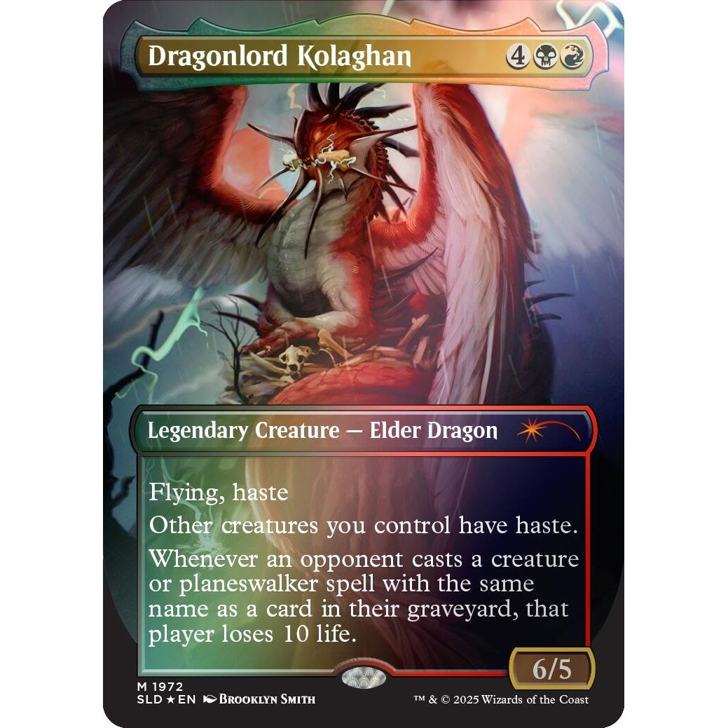 Image for Dragonlord Kolaghan (1972) (Rainbow Foil) (1972) (SLD) - Magic: The Gathering
