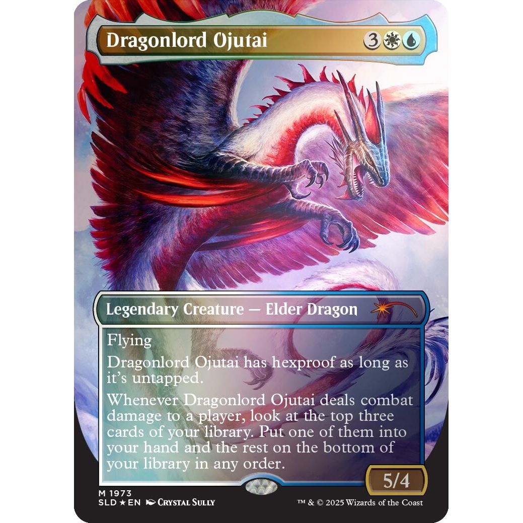 Image for Dragonlord Ojutai (Rainbow Foil) (1973) (SLD) - Magic: The Gathering
