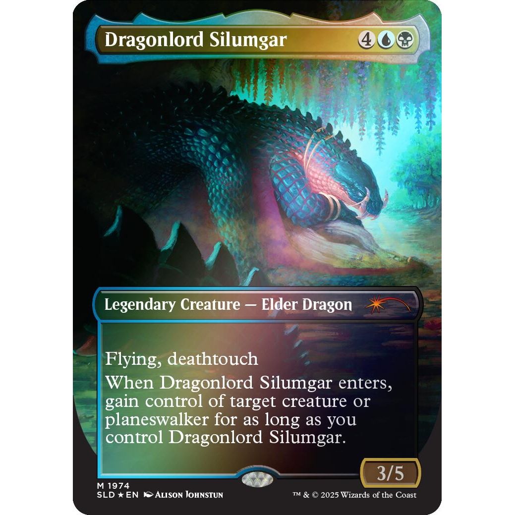 Image for Dragonlord Silumgar (Rainbow Foil) (1974) (SLD) - Magic: The Gathering