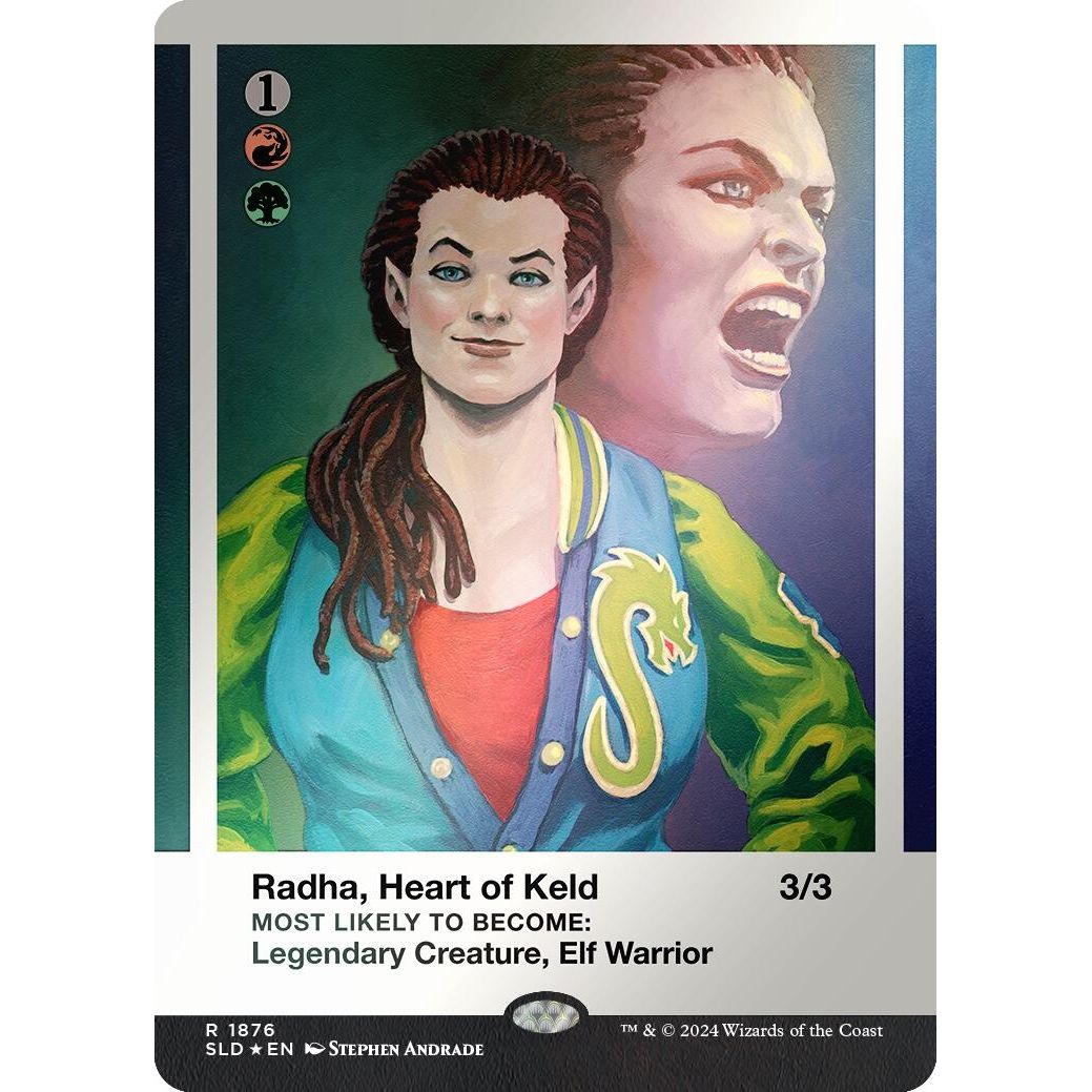 Image for Radha, Heart of Keld (Rainbow Foil) (1876) (SLD) - Magic: The Gathering