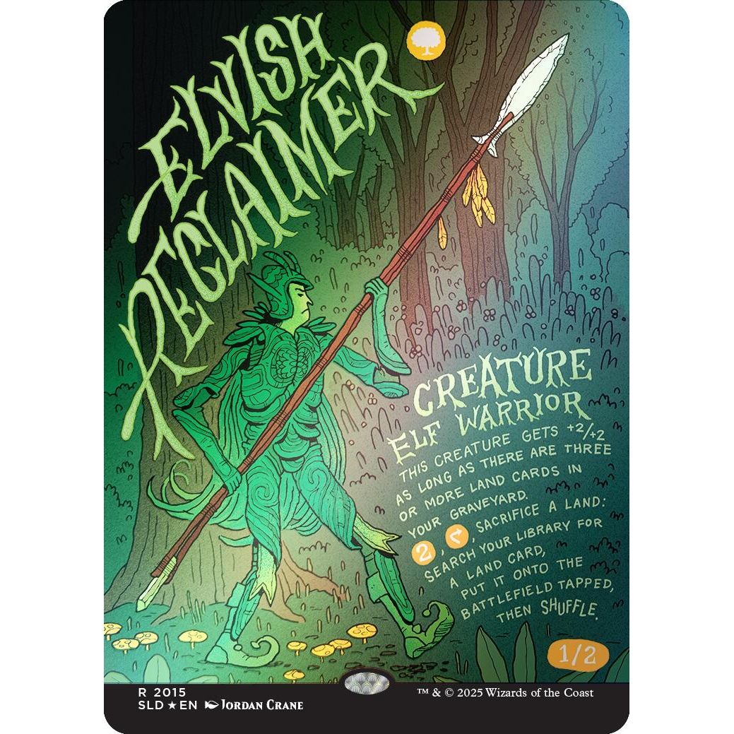 Image for Elvish Reclaimer (Rainbow Foil) (2015) (SLD) - Magic: The Gathering