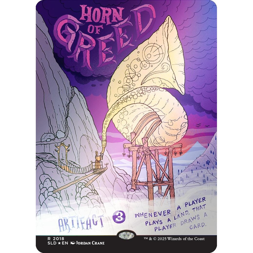 Image for Horn of Greed (Rainbow Foil) (2018) (SLD) - Magic: The Gathering