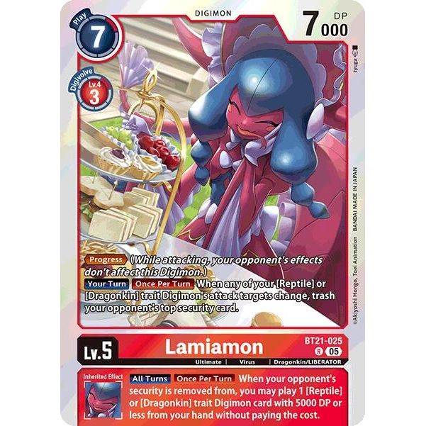 Image for Lamiamon (BT21-025 R) (BT21) - Digimon Card Game