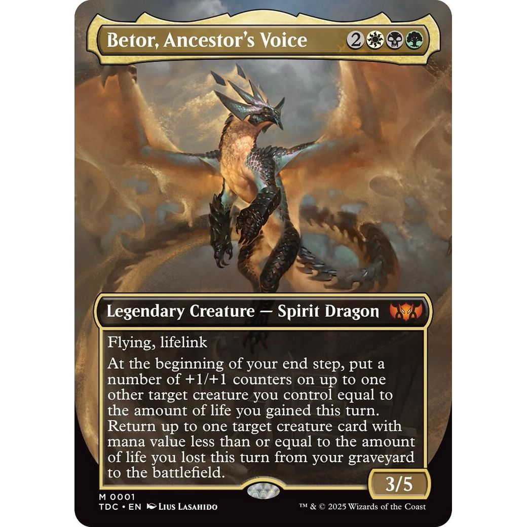Image for Betor, Ancestor's Voice (Borderless) (1) (TDC) - Magic: The Gathering