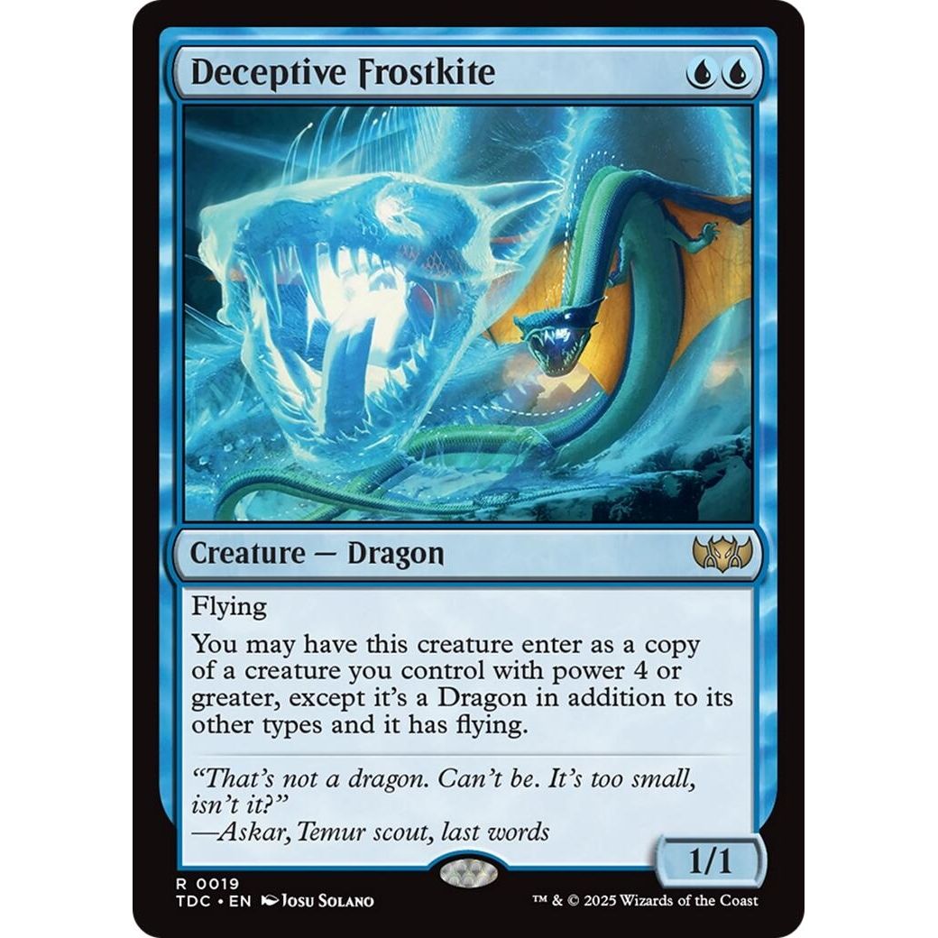 Image for Deceptive Frostkite (19) (TDC) - Magic: The Gathering