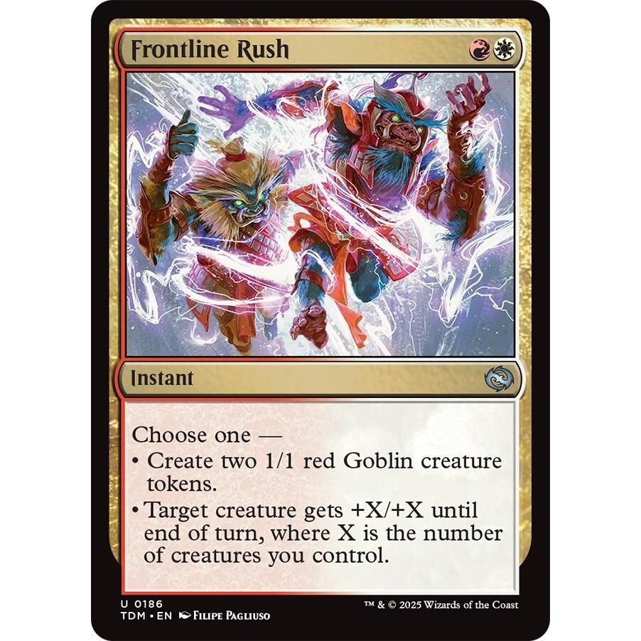 Image for Frontline Rush (186) (TDM) - Magic: The Gathering