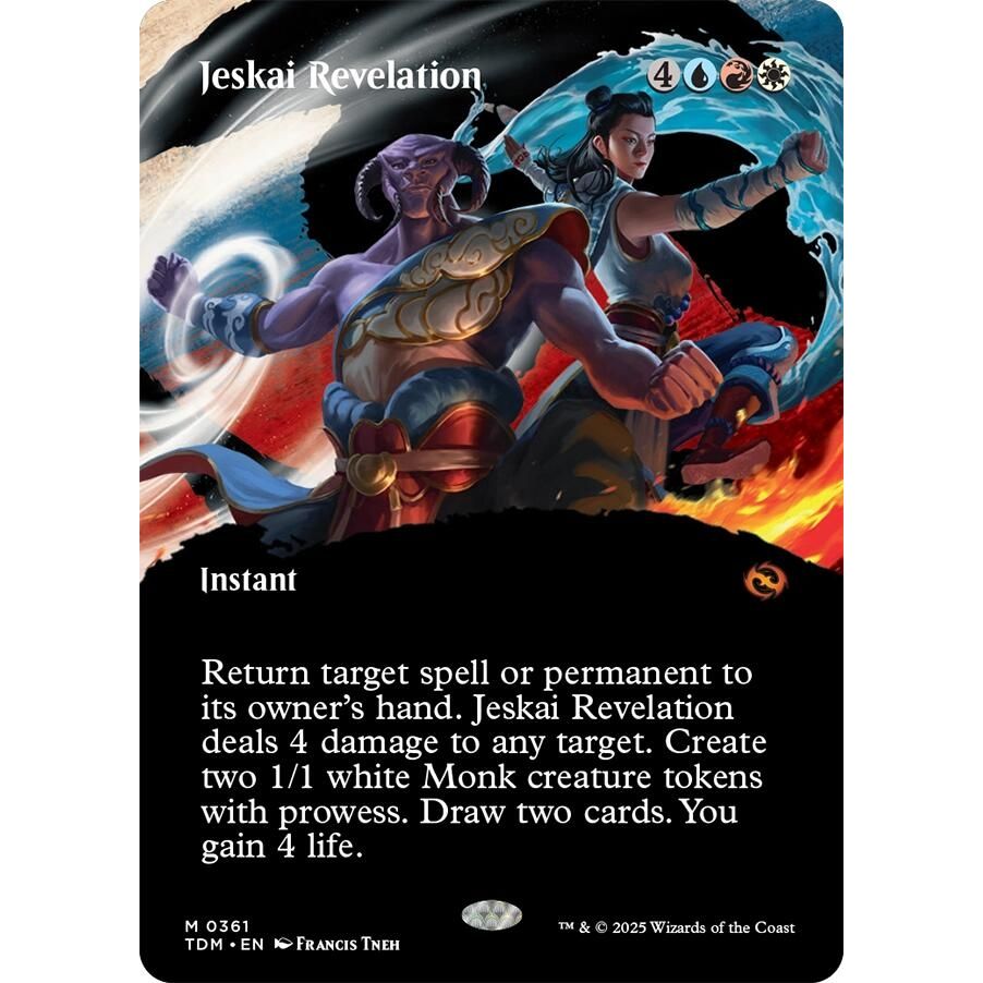 Image for Jeskai Revelation (Borderless) (361) (TDM) - Magic: The Gathering