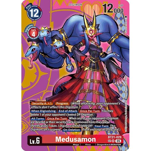 Image for Medusamon (SP) (BT21-029 SR) (BT21) - Digimon Card Game