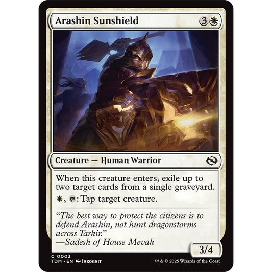 Image for Arashin Sunshield (3) (TDM) - Magic: The Gathering