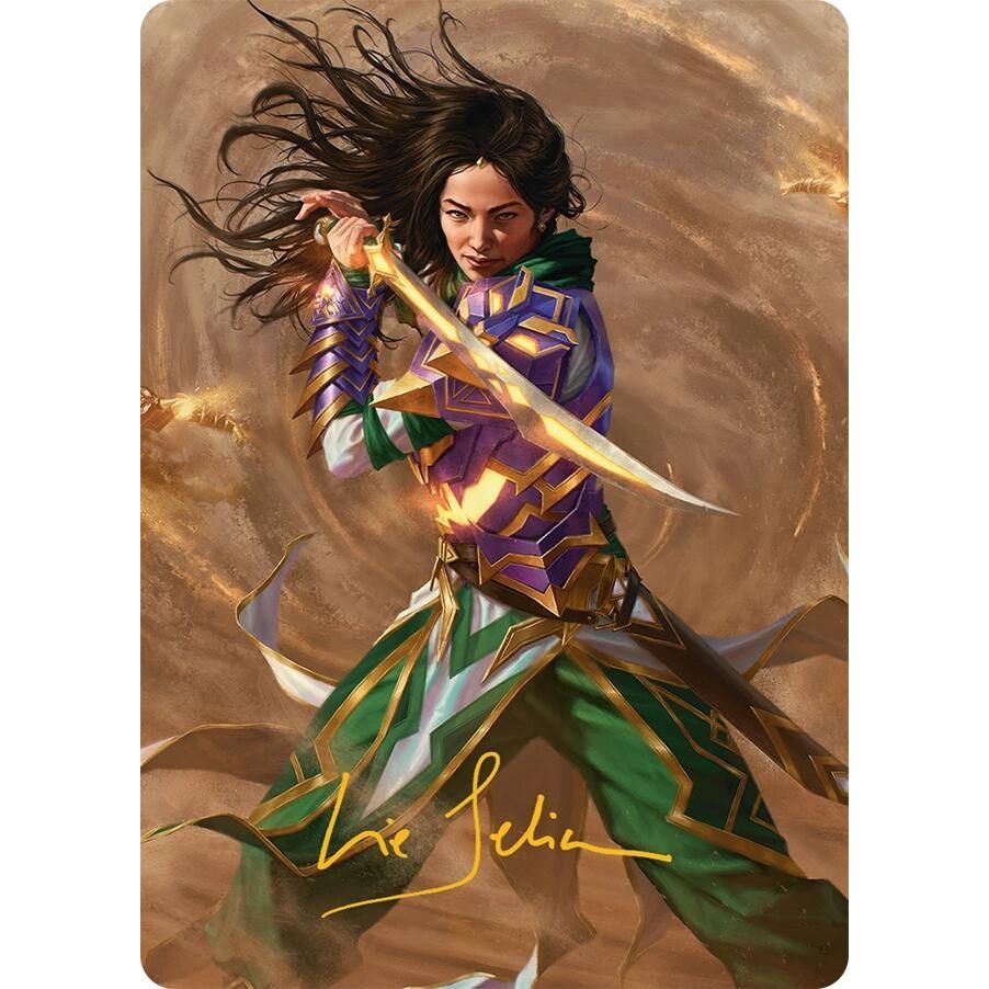 Image for Descendant of Storms Art Card (2/54) (Gold-Stamped Signature) (2) (AATDM) - Magic: The Gathering