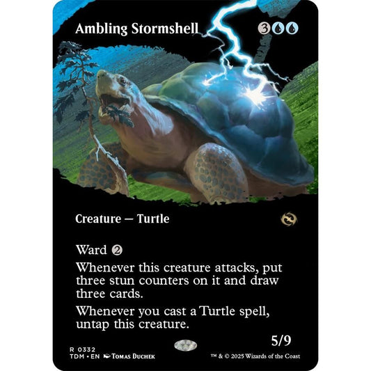 Image for Ambling Stormshell (Borderless) (332) (TDM) - Magic: The Gathering