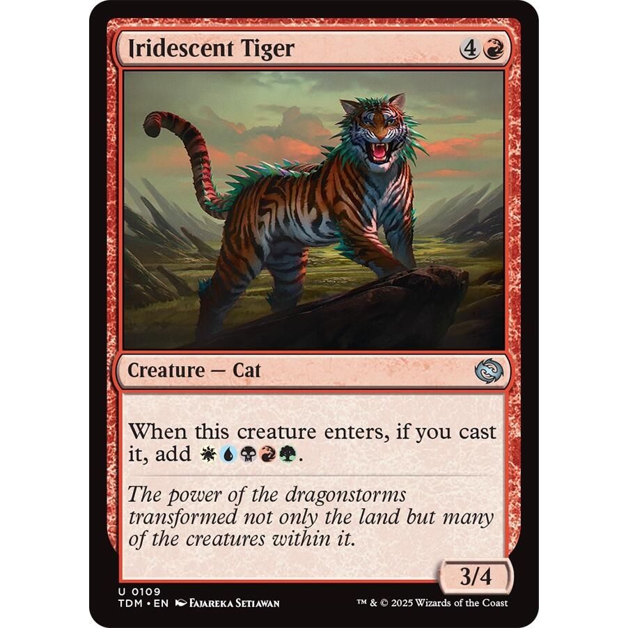 Image for Iridescent Tiger (109) (TDM) - Magic: The Gathering