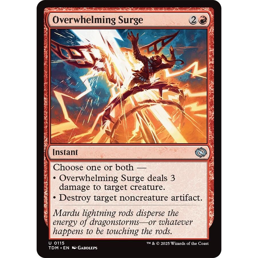 Image for Overwhelming Surge (115) (TDM) - Magic: The Gathering