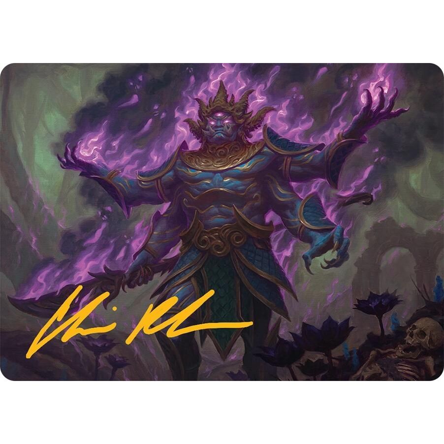 Image for Rot-Curse Rakshasa Art Card (13/54) (Gold-Stamped Signature) (13) (AATDM) - Magic: The Gathering