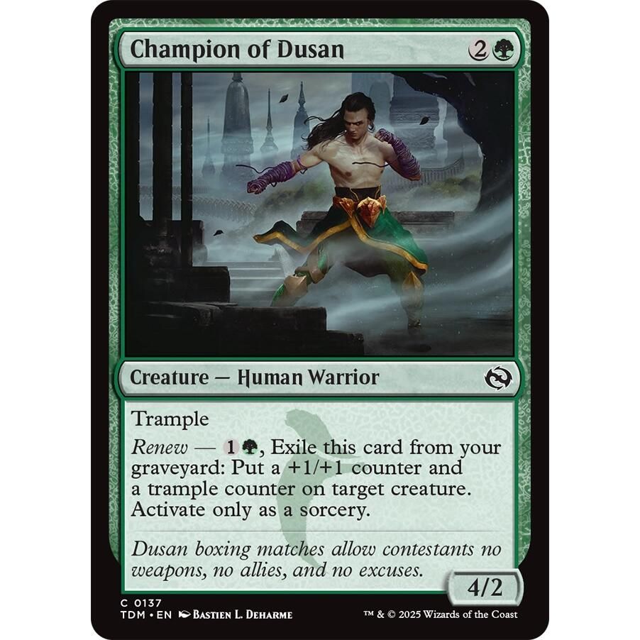 Image for Champion of Dusan (137) (TDM) - Magic: The Gathering