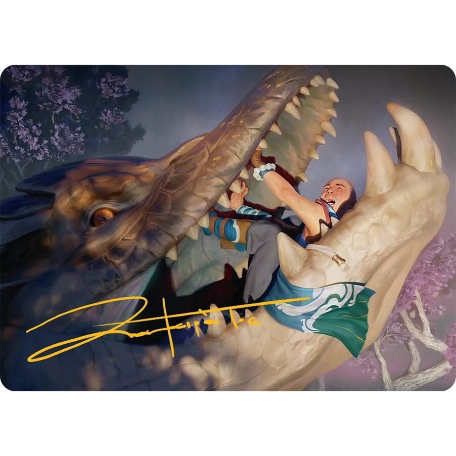 Image for Jaws of Defeat Art Card (53/54) (Gold-Stamped Signature) (53) (AATDM) - Magic: The Gathering