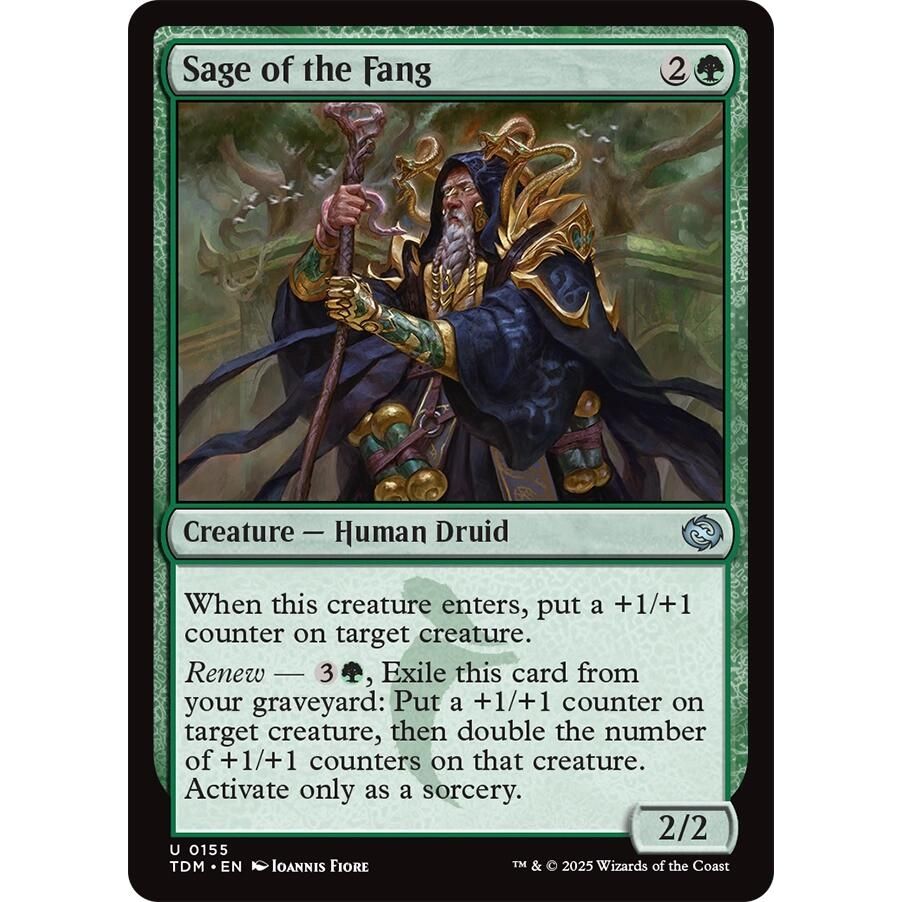 Image for Sage of the Fang (155) (TDM) - Magic: The Gathering