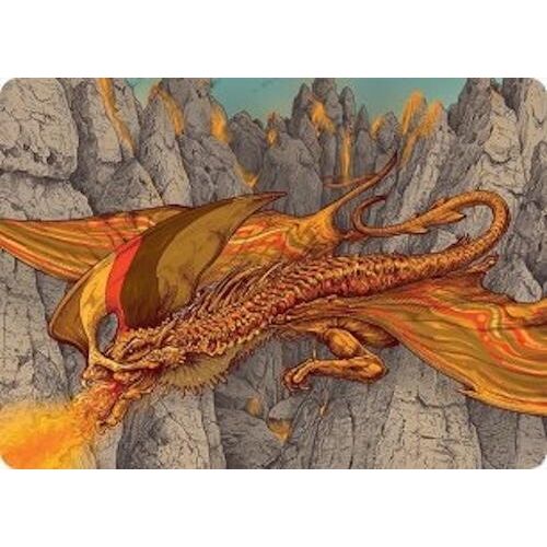 Image for Magmatic Hellkite Art Card (34/54) (34) (AATDM) - Magic: The Gathering