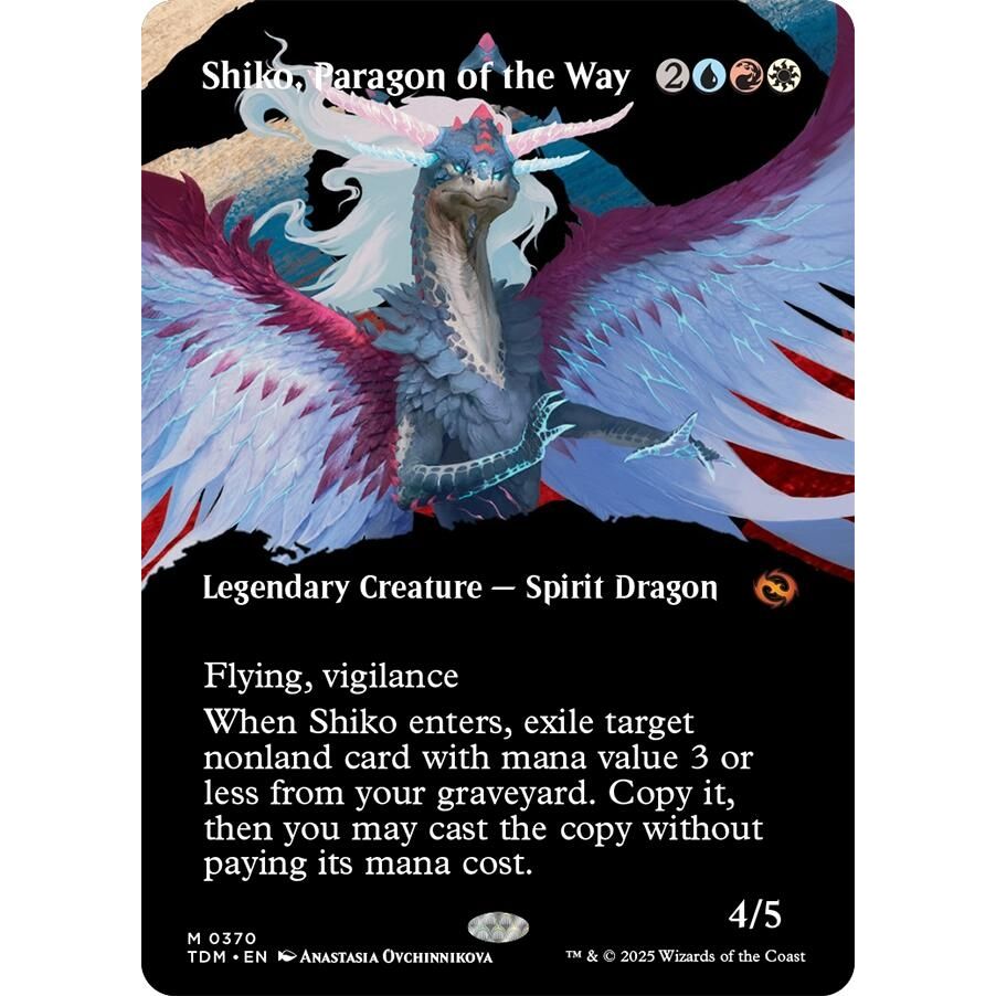 Image for Shiko, Paragon of the Way (Borderless) (370) (TDM) - Magic: The Gathering