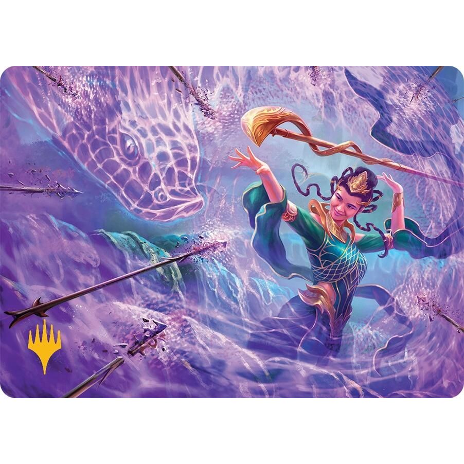 Image for Snakeskin Veil Art Card (19/54) (Gold-Stamped Planeswalker Symbol) (19) (AATDM) - Magic: The Gathering