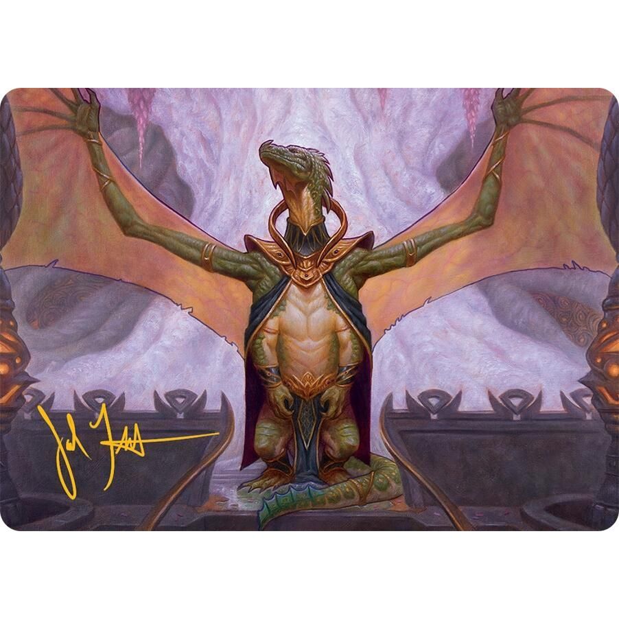 Image for Kheru Goldkeeper Art Card (36/54) (Gold-Stamped Signature) (36) (AATDM) - Magic: The Gathering