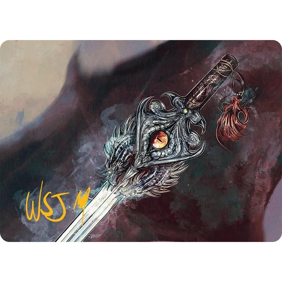 Image for Dragonfire Blade Art Card (40/54) (Gold-Stamped Signature) (40) (AATDM) - Magic: The Gathering