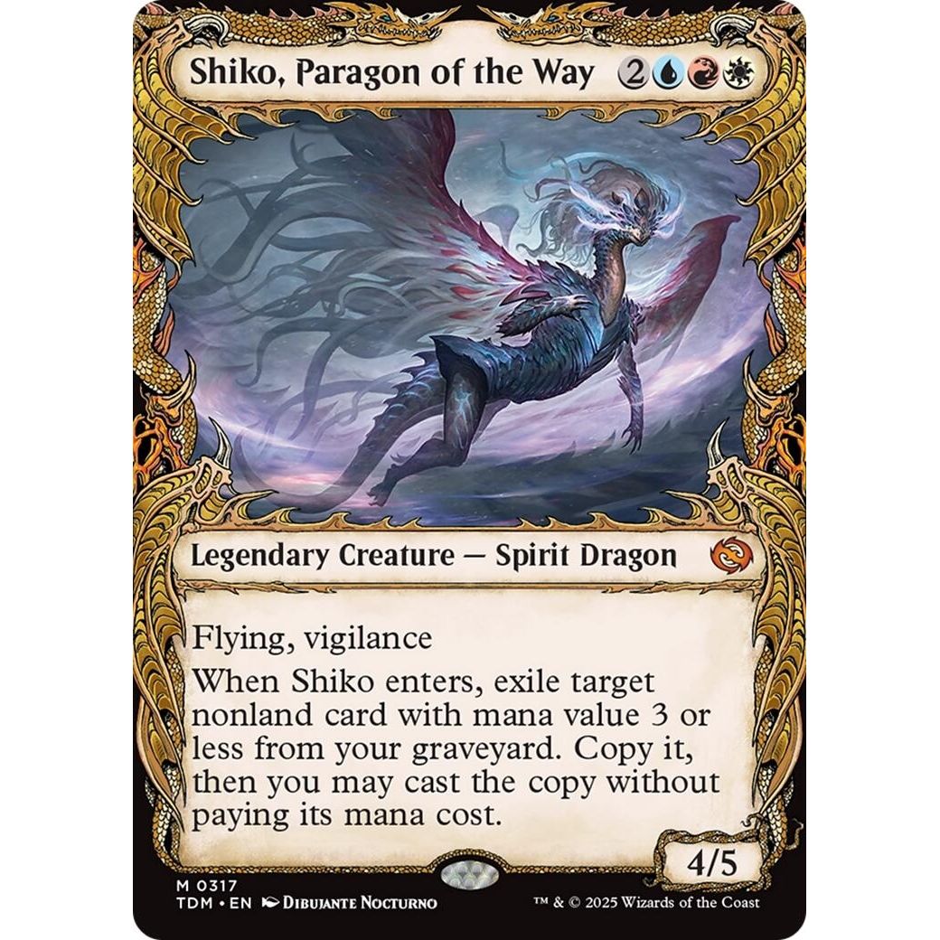 Image for Shiko, Paragon of the Way (Showcase) (317) (TDM) - Magic: The Gathering