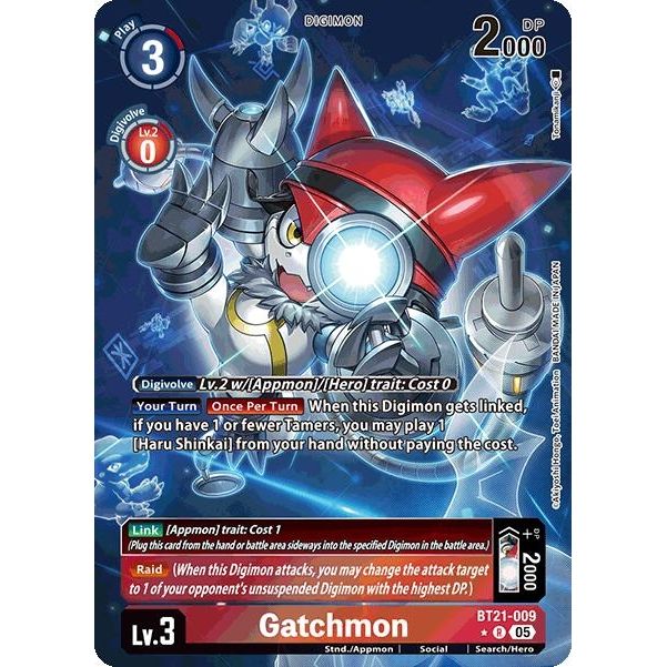 Image for Gatchmon (Alternate Art) (BT21-009 R) (BT21) - Digimon Card Game