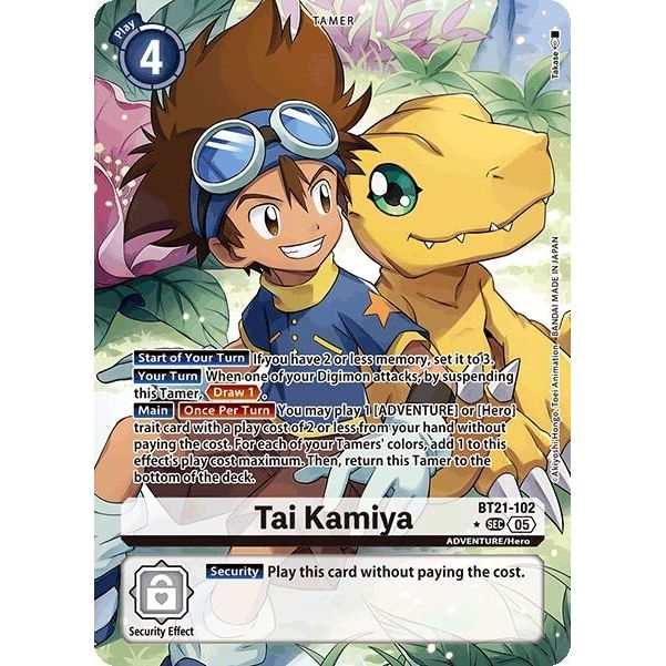 Image for Tai Kamiya (Alternate Art) (BT21-102 SEC) (BT21) - Digimon Card Game