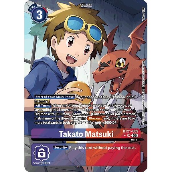 Image for Takato Matsuki (Alternate Art) (BT21-089 SR) (BT21) - Digimon Card Game