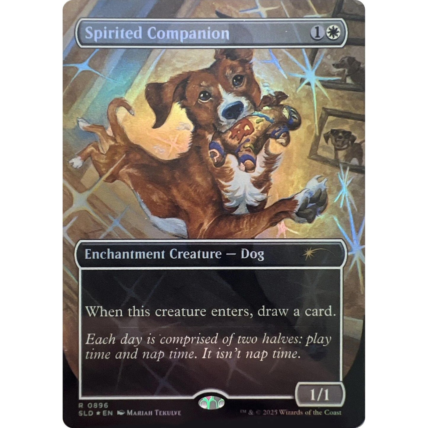 Image for Spirited Companion (0896) (Rainbow Foil) (896) (SLD) - Magic: The Gathering