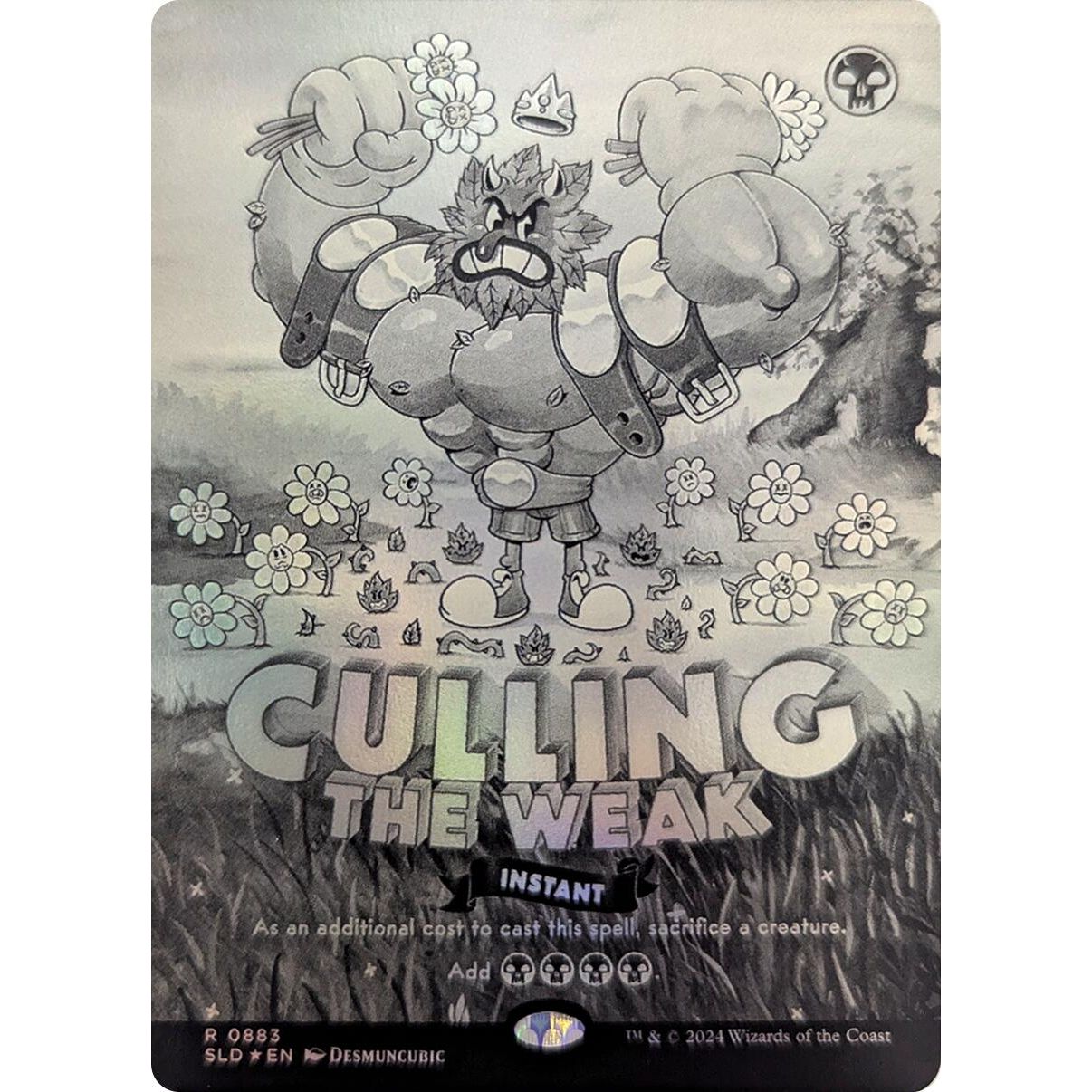 Image for Culling the Weak (Black & White Foil) (883) (SLD) - Magic: The Gathering