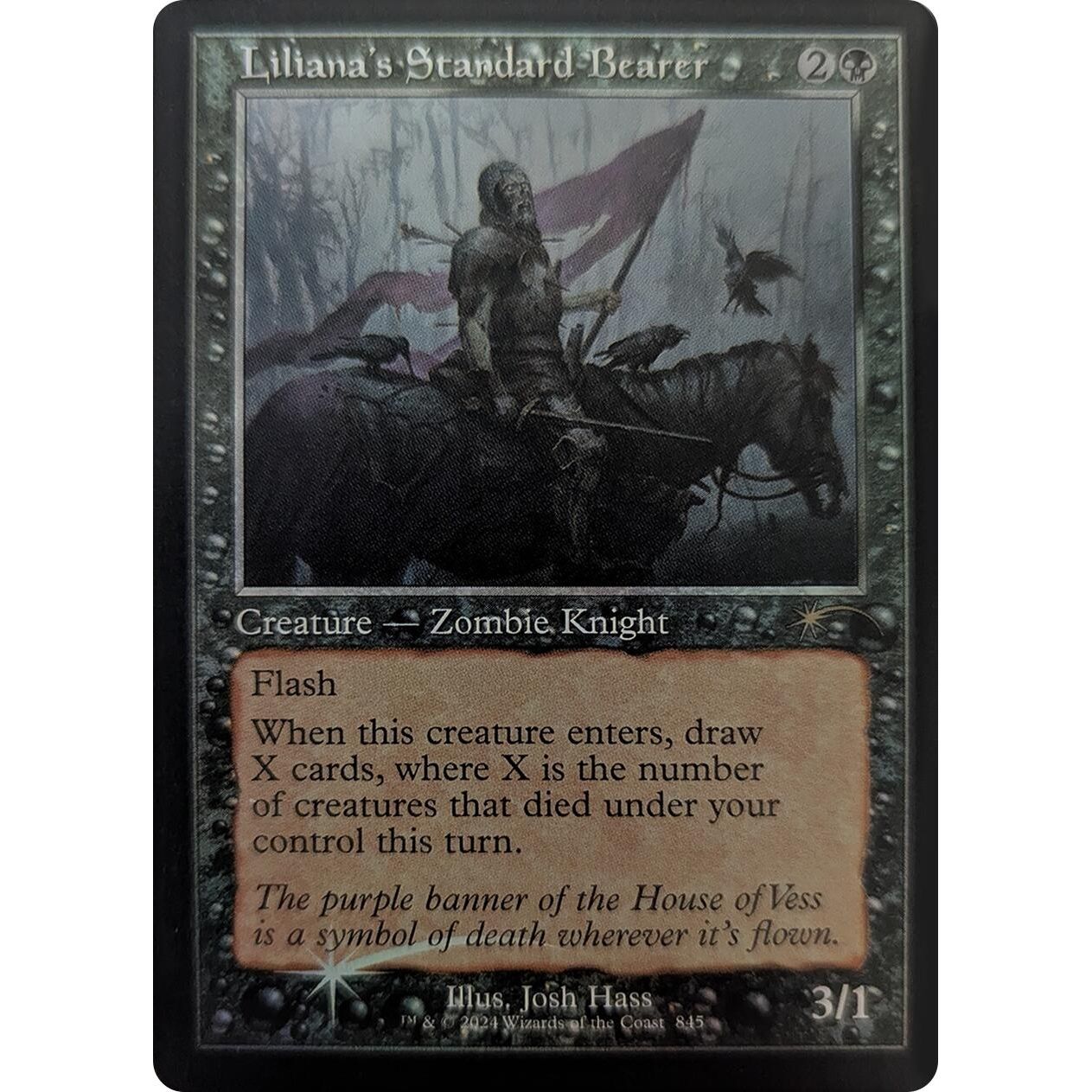 Image for Liliana's Standard Bearer (Retro Frame) (845) (SLD) - Magic: The Gathering