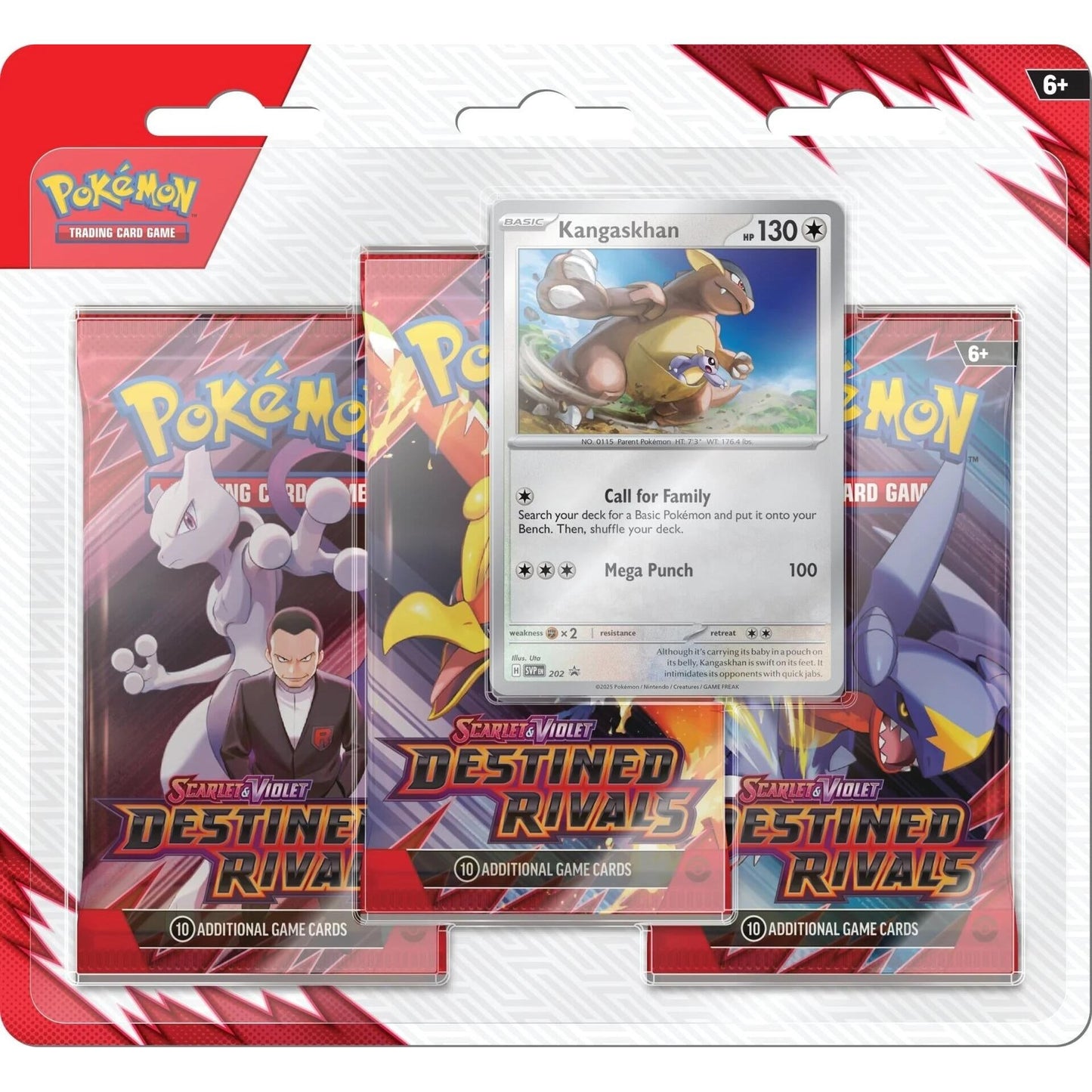 Image for Destined Rivals 3 Pack Blister [Kangaskhan] - Pokemon