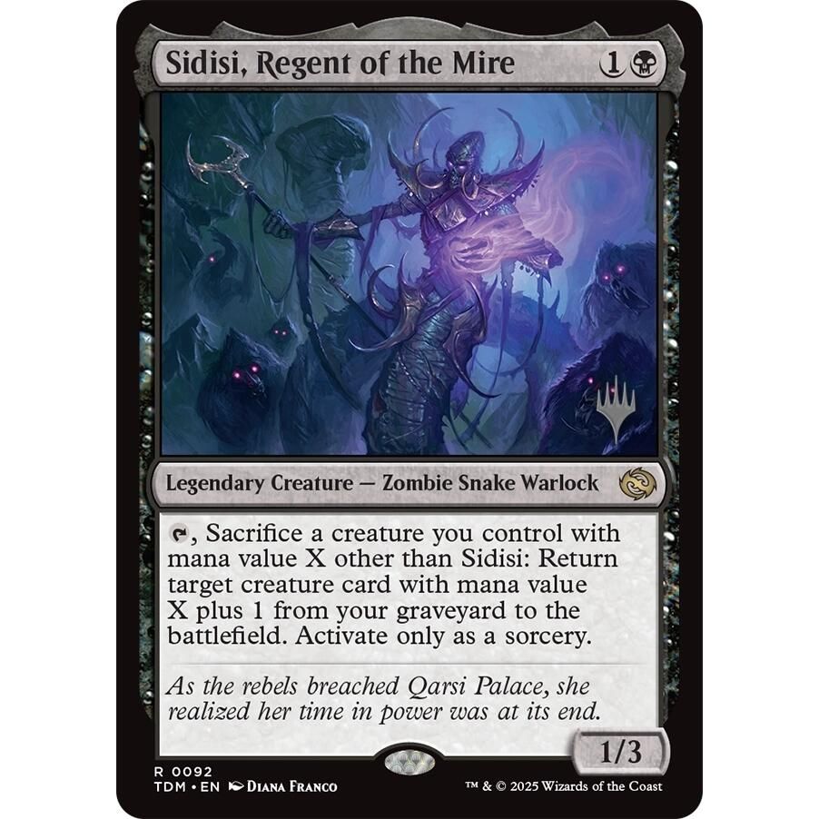 Image for Sidisi, Regent of the Mire (92) (PPTDM) - Magic: The Gathering