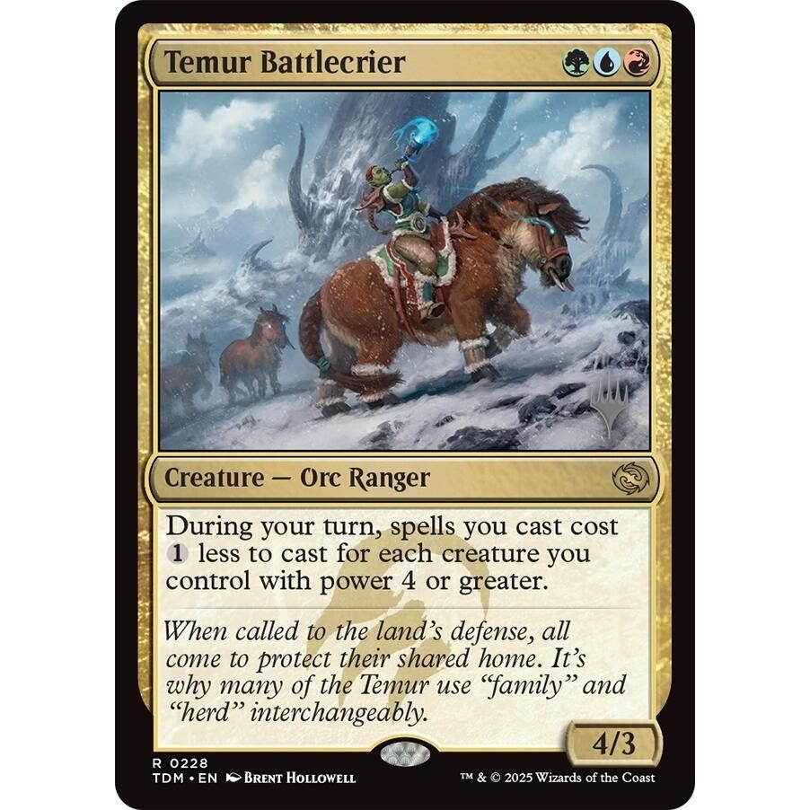 Image for Temur Battlecrier (228) (PPTDM) - Magic: The Gathering