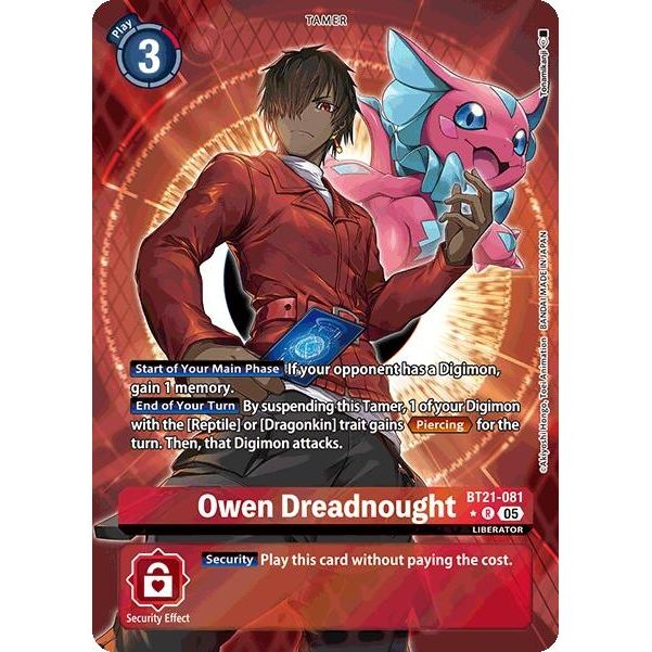 Image for Owen Dreadnought (Alternate Art) (BT21-081 R) (BT21) - Digimon Card Game