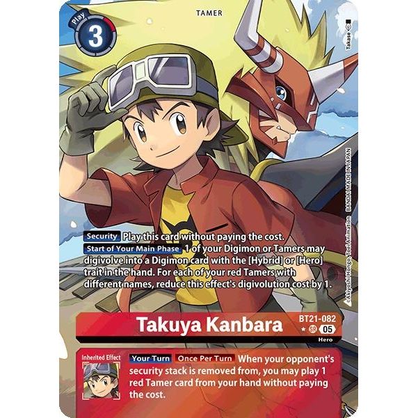 Image for Takuya Kanbara (Alternate Art) (BT21-082 SR) (BT21) - Digimon Card Game
