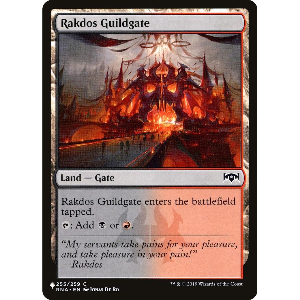 Image for Rakdos Guildgate (255) (255/259) (LIST) - Magic: The Gathering