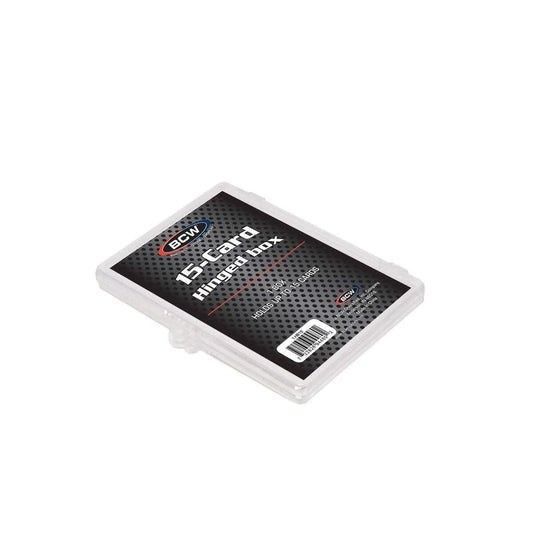 Image for Hinged Trading Card Box - 15 Count - Collectible Storage