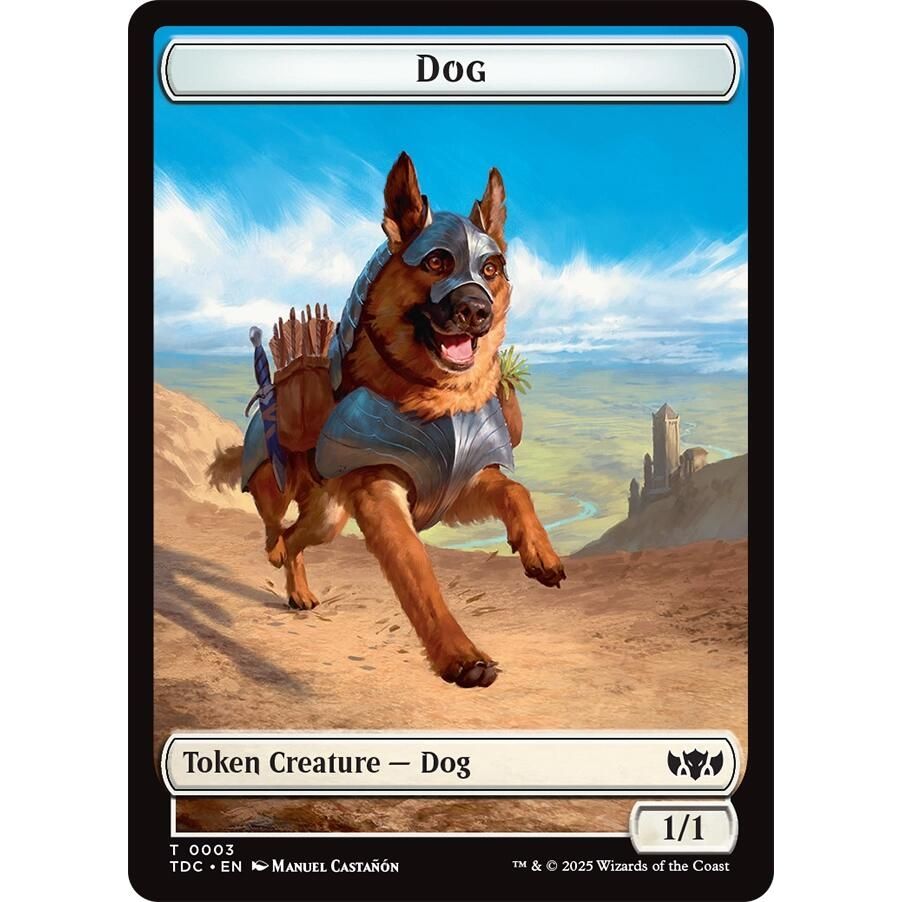 Image for Dog // Goblin Double-Sided Token (3 // 12) (TDC) - Magic: The Gathering
