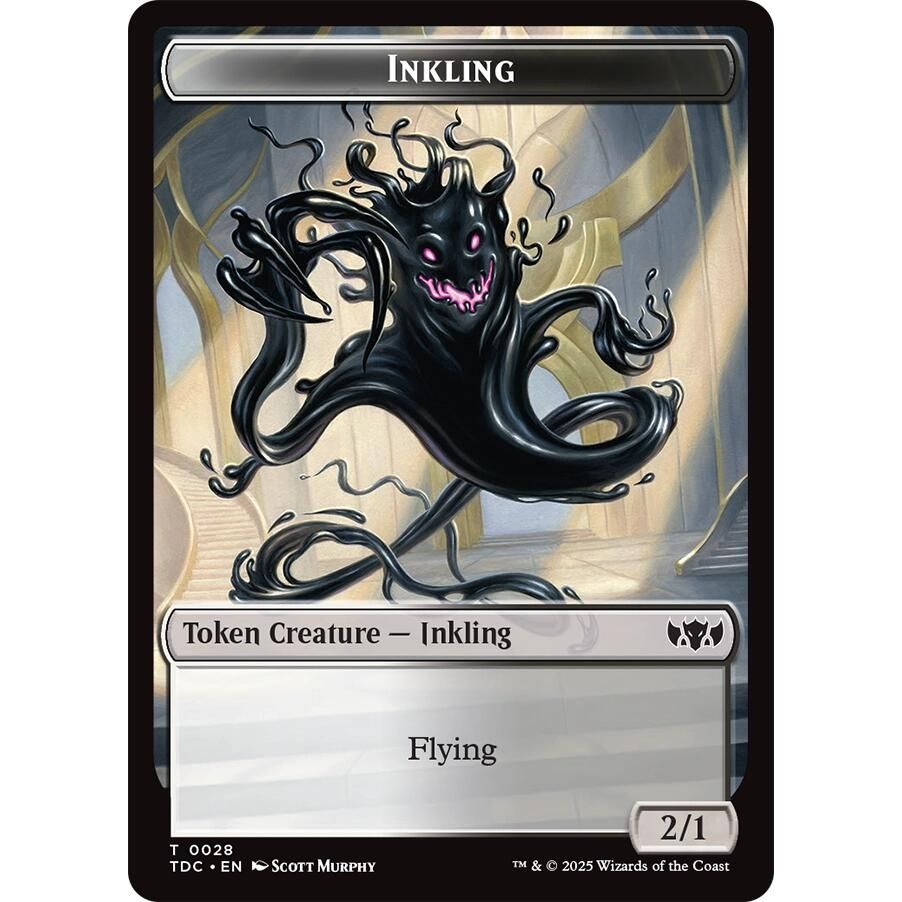 Image for Inkling // Bird  Double-Sided Token (28 // 2) (TDC) - Magic: The Gathering