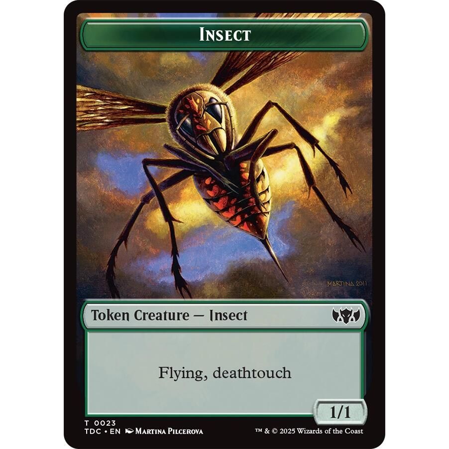 Image for Insect (0023) // Wall Double-Sided Token (23 // 7) (TDC) - Magic: The Gathering