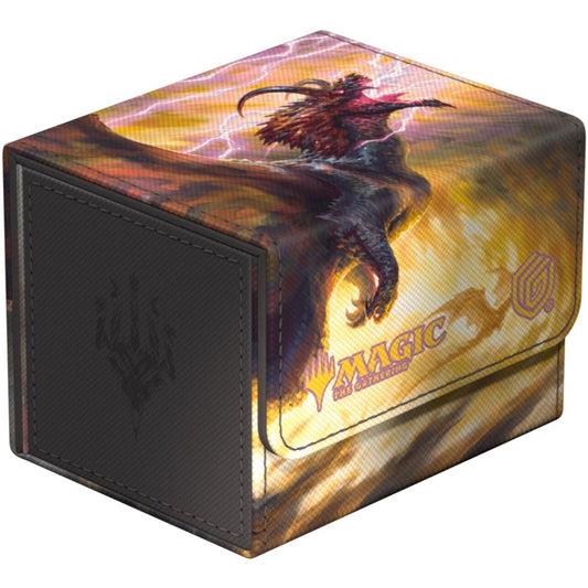 Image for Magic: The Gathering Tarkir: Dragonstorm Sidewinder 100+ Xenoskin Deck Box - Ghostfire - Stormscale Scion - Deck Boxes