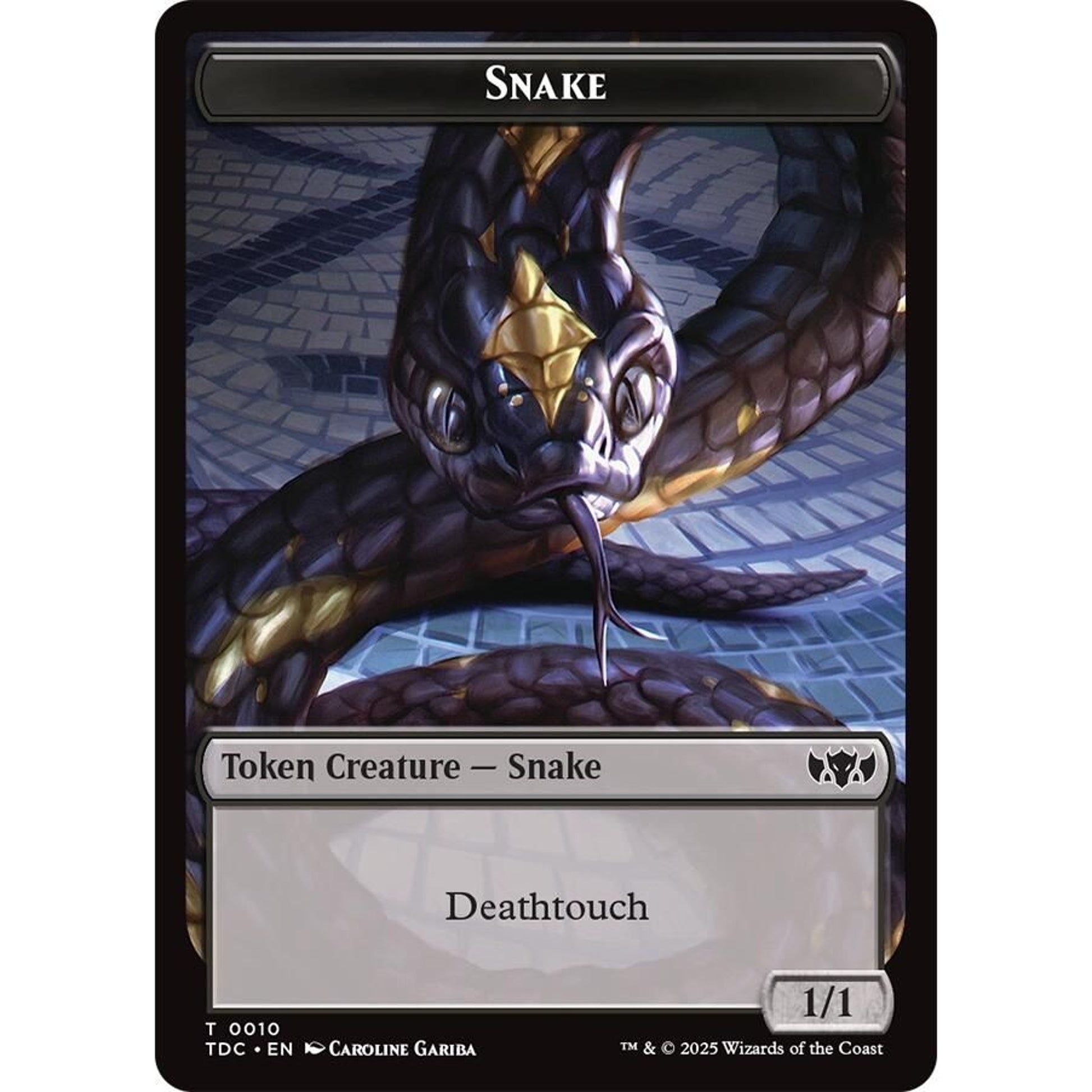 Image for Snake // Myr Double-Sided Token (10 // 30) (TDC) - Magic: The Gathering