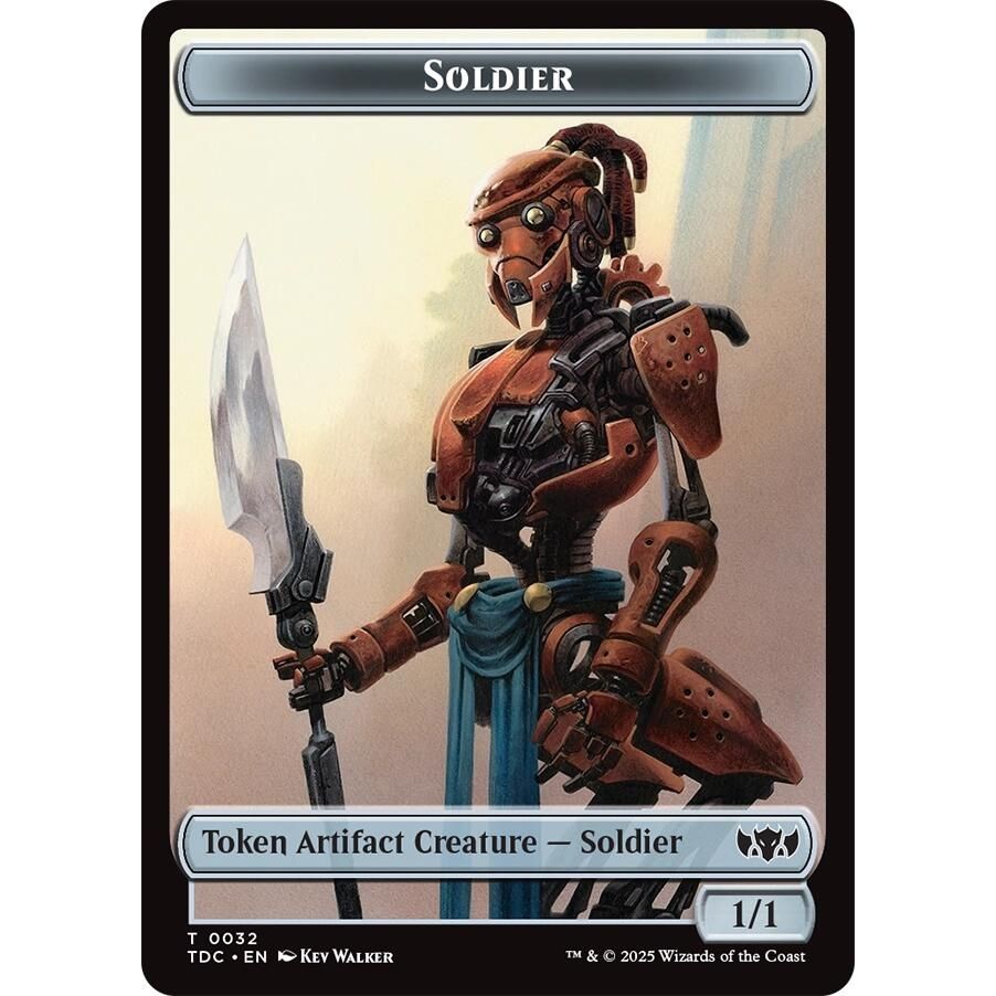 Image for Soldier (0032) // Copy Double-Sided Token (32 // 1) (TDC) - Magic: The Gathering