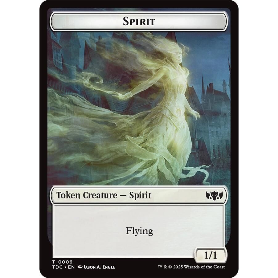 Image for Spirit // Treasure Double-Sided Token (6 // 16) (TDC) - Magic: The Gathering