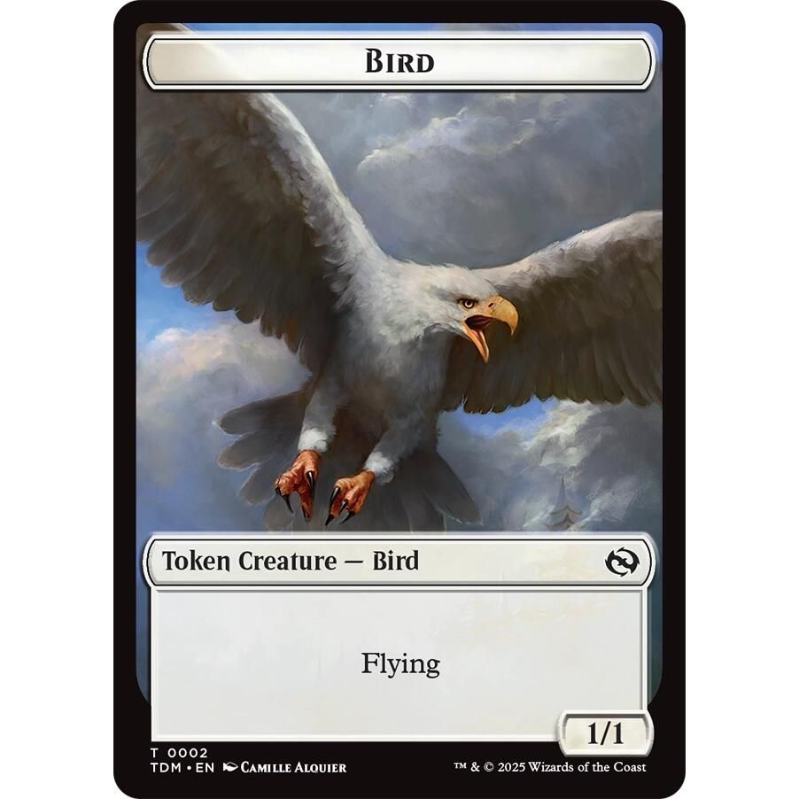 Image for Bird // Monk Double-Sided Token (2 // 3) (TDM) - Magic: The Gathering
