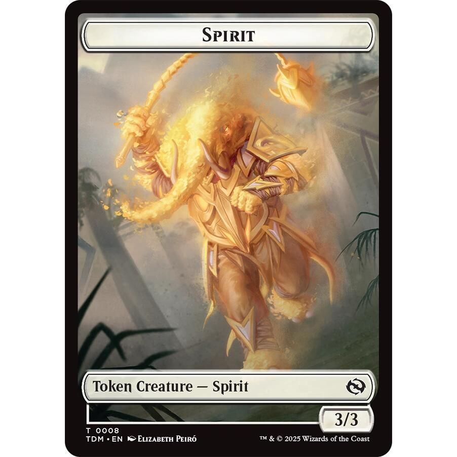 Image for Spirit (0008) // Spirit (0009) Double-Sided Token (8 // 9) (TDM) - Magic: The Gathering